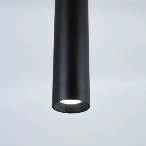 Светильник подвесной LED Тубус CL01PB121N Citilux чёрный 1 лампа, основание чёрное в стиле хай-тек современный трубочки фото 3